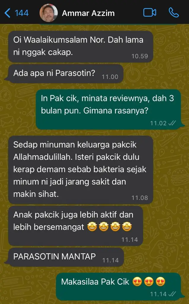 parasotin customer feedback 4