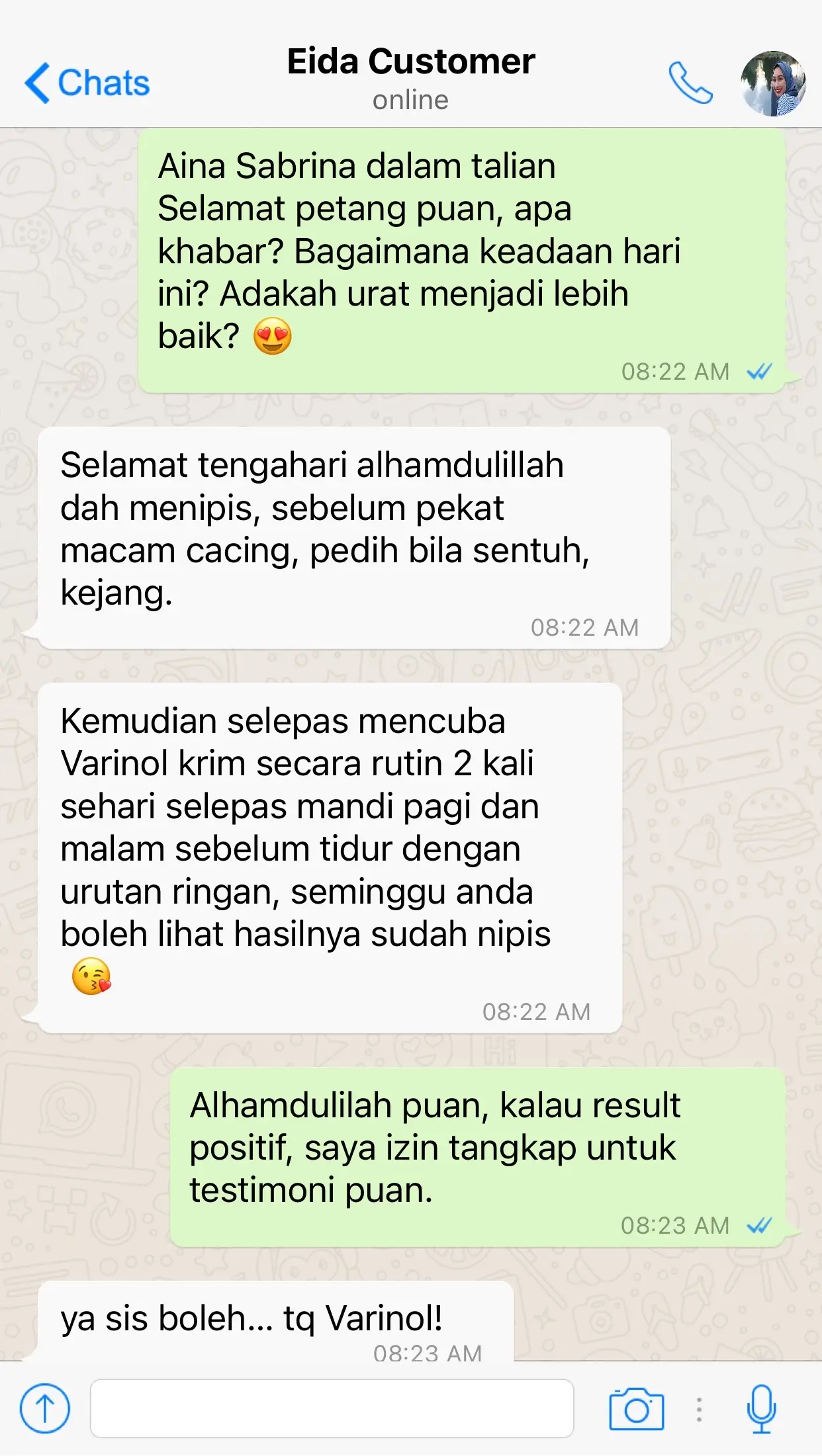 varinol customer feedback 3