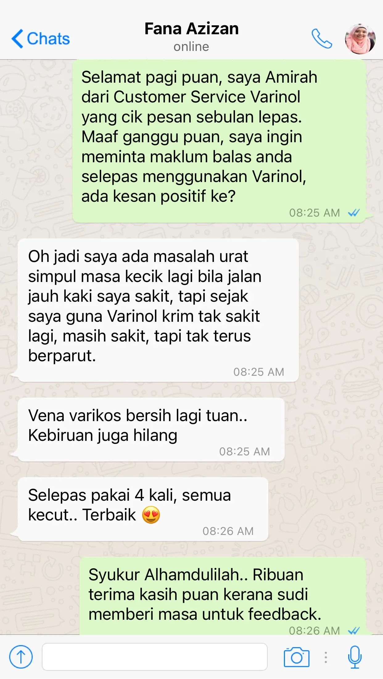 varinol customer feedback 4